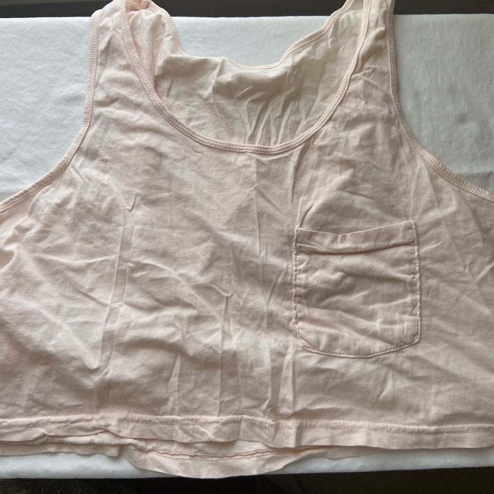 Baby pink crop top